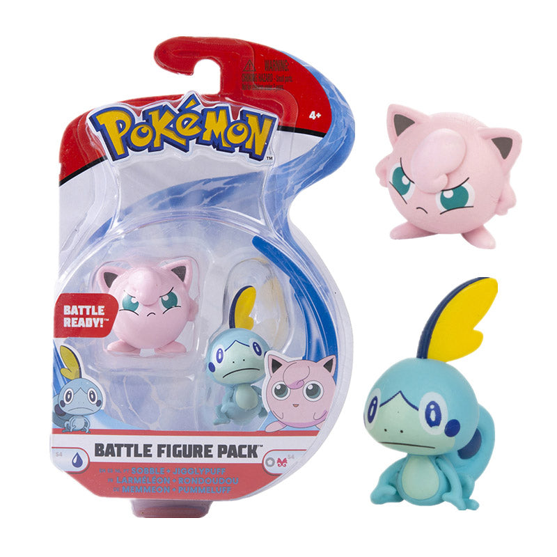 JIGGLYPUFF Y SOBBLE ORIGINAL POKEMON BATTLE FIGURE