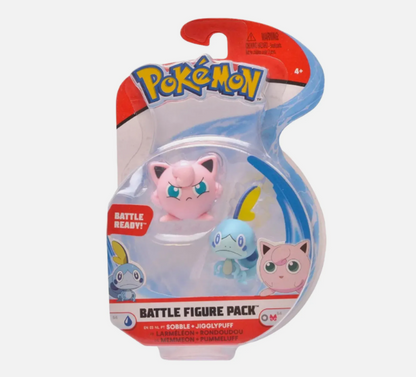 JIGGLYPUFF Y SOBBLE ORIGINAL POKEMON BATTLE FIGURE