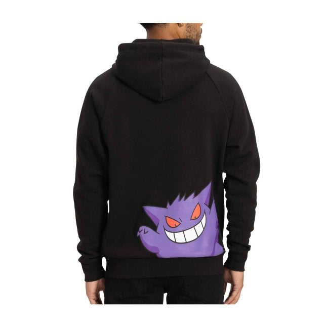 Sudadera con capucha negra y morada Gengar