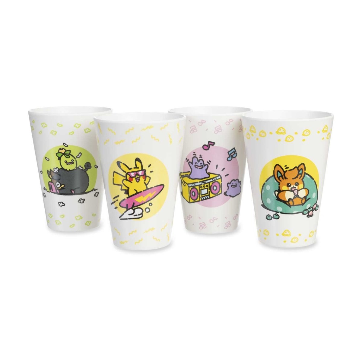 Pokémon Lazy Summer Vasos (4 Piezas)