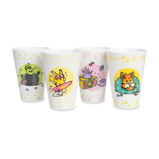 Pokémon Lazy Summer Vasos (4 Piezas)